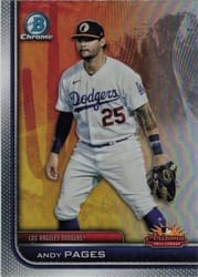 2023 Bowman Chrome 2022 AFL Fall Stars Andy Pages #AFLS-8 card