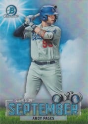 2023 Bowman Sights on September Andy Pages #SOS-5 card