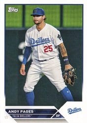 2023 Topps Pro Debut Base Set Andy Pages #PD-99 card