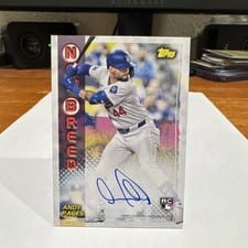 2024 Topps Archives 1999 Topps Baseball New Breed Autographs Andy Pages #99NBA-AP card