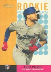 2024 Topps Heritage Rookie Performers Andy Pages #RP-8 card