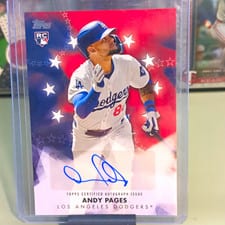 2024 Topps Update Baseball Stars Autographs Andy Pages #BSAU-AP card