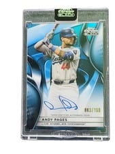 2025 Topps Chrome Black Autographs Andy Pages #CBA-APA card