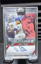 2025 Topps Chrome Black Super Futures Autographs Andy Pages #FSA-AP card