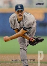 2018 Stadium Club Base Set Andy Pettitte #80 card