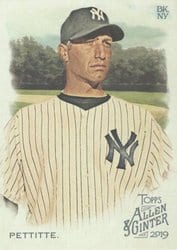 2019 Topps Allen & Ginter Base Set Andy Pettitte #283 card