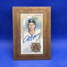 2023 Topps Allen & Ginter Framed Mini Autographs Andy Pettitte #MA-AP card