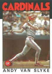 1986 Topps Base Set Andy Van Slyke #683 card