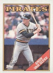 1988 Topps Base Set Andy Van Slyke #142 card