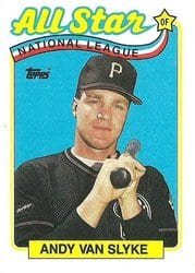 1989 Topps Base Set Andy Van Slyke #392 card