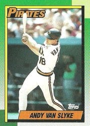 1990 Topps Base Set Andy Van Slyke #775 card