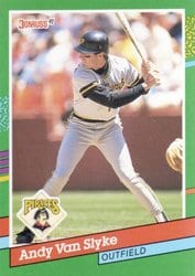 1991 Donruss Base Set Andy Van Slyke #552 card