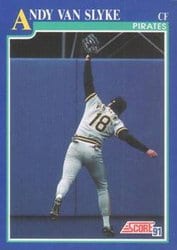 1991 Score Base Set Andy Van Slyke #475 card