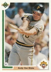 1991 Upper Deck Base Set Andy Van Slyke #256 card