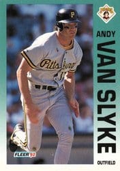 1992 Fleer Base Set Andy Van Slyke #570 card