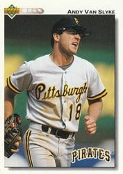 1992 Upper Deck Base Set Andy Van Slyke #132 card
