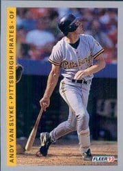 1993 Fleer Base Set Andy Van Slyke #122 card