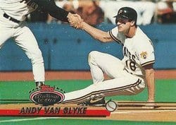 1993 Stadium Club Base Set Andy Van Slyke #394 card