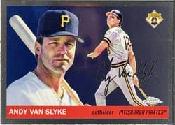 2025 Topps Chrome Platinum Base Set Andy Van Slyke #491 card