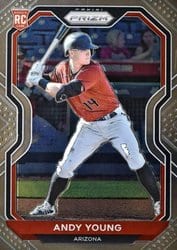 2021 Panini Prizm Base Set Andy Young #61 card