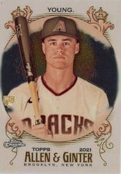 2021 Topps Allen & Ginter Chrome Base Set Andy Young #158