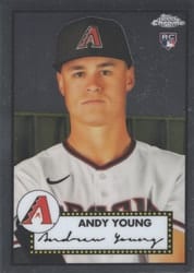 2021 Topps Chrome Platinum Anniversary Base Set Andy Young #22 card