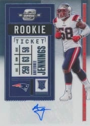 2020 Panini Contenders Optic Base Set Anfernee Jennings #178 card