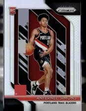 2018 Panini Prizm Anfernee Simons Silver Prizm #61 card