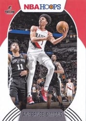 2020-21 Hoops Base Set Anfernee Simons #168 card