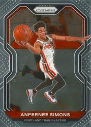 2020-21 Panini Prizm Base Set Anfernee Simons #24 card