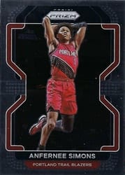 2021-22 Panini Prizm Base Set Anfernee Simons #168 card