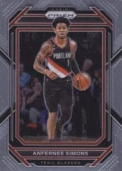 2022-23 Panini Prizm Base Set Anfernee Simons #46 card