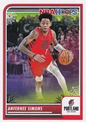 2023-24 Hoops Haunted Hoops Base Set Anfernee Simons #79 card