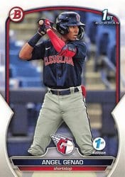 2023 Bowman 1st Edition Base Set Angel Genao #BPPF-140 card