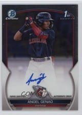 2023 Bowman Chrome Prospect Autographs Angel Genao #CPA-AG card