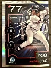 2025 Bowman Bowman Scouts Top 100 Angel Genao #BTP-77 card
