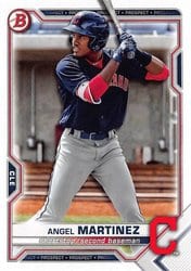 2021 Bowman Draft Base Set Angel Martinez #BD-34 card