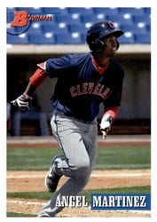 2021 Bowman Heritage Base Set Angel Martinez #130 card