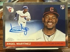2025 Topps Chrome Platinum Autographs Angel Martínez #CPA-AM card