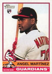 2025 Topps Heritage Base Set Angel Martínez #338 card