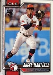 2026 Topps Base Set Angel Martínez #244 card