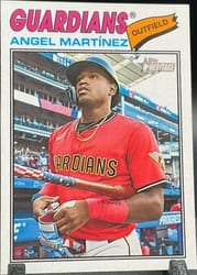 2026 Topps Heritage Base Set Angel Martínez #177 card