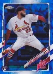 2021 Topps Chrome Update Sapphire Edition Base Set Angel Rondon #US67 card