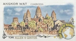 2023 Topps Allen & Ginter Mini World of Wonder Angkor Wat, Cambodia #WOW-5 card