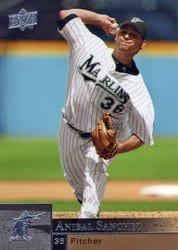 2009 Upper Deck Base Set Anibal Sanchez #647 card