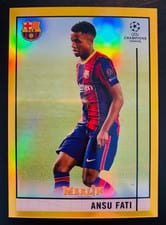 2020 Topps Merlin Chrome UEFA Champions League Ansu Fati #39 card