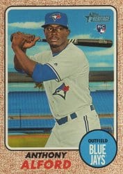 2017 Topps Heritage Base Set Anthony Alford #690 card