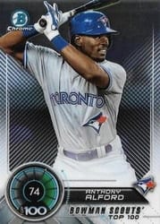 2018 Bowman Scouts Top 100 Anthony Alford #BTP-74 card