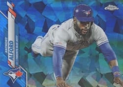 2020 Topps Chrome Update Sapphire Edition Base Set Anthony Alford #U-10 card