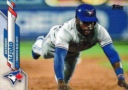 2020 Topps Update Base Set Anthony Alford #U-10 card